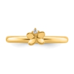 14k Stackable Expressions Diamond Butterfly Ring - Image 4