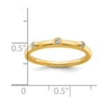 14k Stackable Expressions Diamond Ring - Image 5
