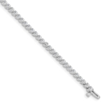 True Origin White Gold 2 3/8 carat Lab Grown Diamond VS/SI  D E F  Tennis Bracelet
