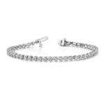 True Origin White Gold 2 3/8 carat Lab Grown Diamond VS/SI  D E F  Tennis Bracelet - Image 3