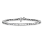 True Origin White Gold 2 1/5 carat Lab Grown Diamond VS/SI  D E F  Tennis Bracelet - Image 3