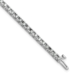 True Origin White Gold 2 7/8 carat Lab Grown Diamond VS/SI  D E F  Tennis Bracelet