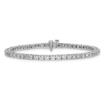 True Origin White Gold 2 7/8 carat Lab Grown Diamond VS/SI  D E F  Tennis Bracelet - Image 3