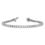 True Origin White Gold 2 7/8 carat Lab Grown Diamond VS/SI  D E F  Tennis Bracelet - Image 7