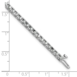 True Origin White Gold 2 7/8 carat Lab Grown Diamond VS/SI  D E F  Tennis Bracelet - Image 9