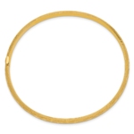 10k 3/16 Diamond-cut Fancy Hinged Bangle Bracelet - Image 2