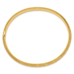 10k 4/16 Diamond-cut Fancy Hinged Bangle Bracelet - Image 2