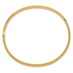 10k 3/16 High Polished Hinged Bangle Bracelet - Image 2