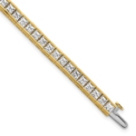 14K 10 ctw. Lab Grown Diamond VS/SI FGH Princess Tennis Bracelet