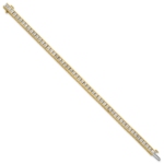 14K 10 ctw. Lab Grown Diamond VS/SI FGH Princess Tennis Bracelet - Image 2
