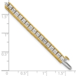 14K 10 ctw. Lab Grown Diamond VS/SI FGH Princess Tennis Bracelet - Image 6
