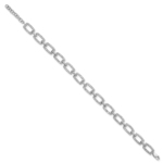 14kw TRUE ORIGIN Lab Grown Diamond VS DEF Rectangle Link Bracelet - Image 2