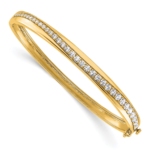 14Ky TRUE ORIGIN Lab Grown Diamond VS DEF Bangle Bracelet