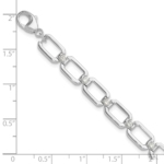 14K White Gold TRUE ORIGIN Lab Grown Diamond VS DEF Link Bracelet - Image 4