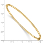 14K Hinged Bangle Bracelet - Image 3