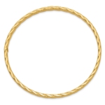14K 4mm Textured Twist Slip-on Bangle - Image 2