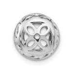 True Origin 14K White Gold 1/2 carat Lab Grown Diamond VS/SI  D E F  for 5.5-6mm Studs Earring Jackets - Image 3