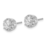 14K White Gold Lab Grown Diamond VS/SI FGH Post Complete Earrings - Image 2