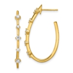 True Origin 14K 1/2 carat Lab Grown Diamond VS/SI  D E F  Post Hoop Earrings