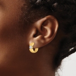14Ky TRUE ORIGIN Lab Grown Diamond VS DEF Hinged Hoops - Image 3