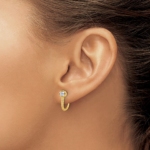 14Ky TRUE ORIGIN Lab Grown Diamond VS DEF J Hoops - Image 3