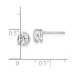 14KW TRUE ORIGIN Lab Grown Diamond VS DEF Post Earrings - Image 4