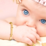 14K Madi K Polished Expandable Baby Bangle - Image 4