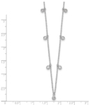 14K White Gold TRUE ORIGIN Lab Grown Diamond VS DEF 9 Station Neck - Image 8