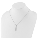 14KW True Origin Lab Grown Diamond VS/SI, D E F, 7 Stone Pendant with Chain - Image 3