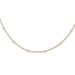 True Origin 14K 1/3 carat Lab Grown Diamond VS/SI  D E F  16 Station 16 Inch Necklace