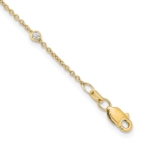 True Origin 14K 1/3 carat Lab Grown Diamond VS/SI  D E F  16 Station 16 Inch Necklace - Image 2