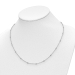 True Origin 14K White Gold 1/2 carat Lab Grown Diamond VS/SI  D E F  20 Station 20 Inch Necklace - Image 5