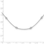True Origin 14K White Gold 1/2 carat Lab Grown Diamond VS/SI  D E F  20 Station 20 Inch Necklace - Image 8