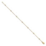True Origin 14K 3/8 carat Lab Grown Diamond VS/SI  D E F  7 Station 7 Inch Bracelet - Image 2