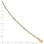 True Origin 14K 3/8 carat Lab Grown Diamond VS/SI  D E F  7 Station 7 Inch Bracelet - Image 8
