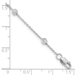 True Origin 14K White Gold 1/2 carat Lab Grown Diamond VS/SI  D E F  8 Station 8 Inch Bracelet - Image 8
