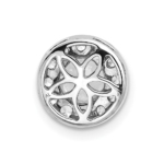 14K White Gold Lab Grown Diamond VS/SI FGH Round Halo Chain Slide - Image 3