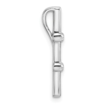 14K White Gold Lab Grown Diamond VS/SI FGH Chain Slide - Image 2