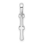 14K White Gold Lab Grown Diamond VS/SI FGH Chain Slide - Image 3