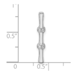 14K White Gold Lab Grown Diamond VS/SI FGH Chain Slide - Image 4