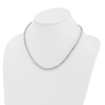 14kw Lab Grown 14.55 ct.VS DEF Round Diamond Graduated Necklace - Image 3