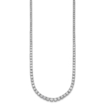14kw Lab Grown 14.55 ct.VS DEF Round Diamond Graduated Necklace - Image 2