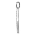 14K White Gold Lab Grown Diamond VS/SI FGH Fancy Pendant - Image 2