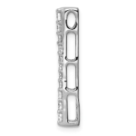 14K White Gold Lab Grown Diamond VS/SI FGH Fancy Chain Slide - Image 2