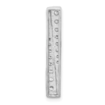 14K White Gold Lab Grown Diamond VS/SI FGH Fancy Chain Slide - Image 3