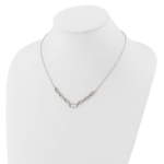 14K Two-Tone Lab Grown VS/SI FGH Dia Fancy Link Necklace - Image 3