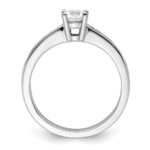 14K White Gold Lab Grown Diamond VS/SI FGH Round Complete Eng Ring - Image 2