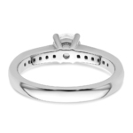 14K White Gold Lab Grown Diamond VS/SI FGH Round Complete Eng Ring - Image 6