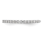 14K White Gold Lab Grown VS/SI FGH Dia Band - Image 4