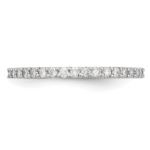 14K White Gold Lab Grown VS/SI FGH Dia Band - Image 5